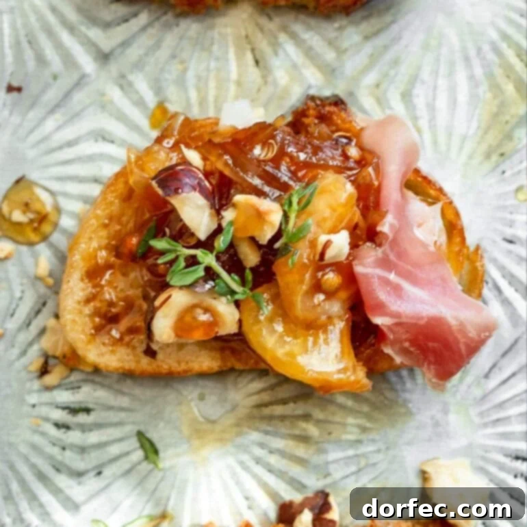 Mandarin and Prosciutto Crostini