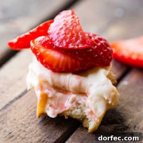 Brown Sugar Strawberry Crostinis