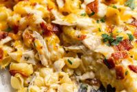 Ultimate Chicken Bacon Ranch Casserole