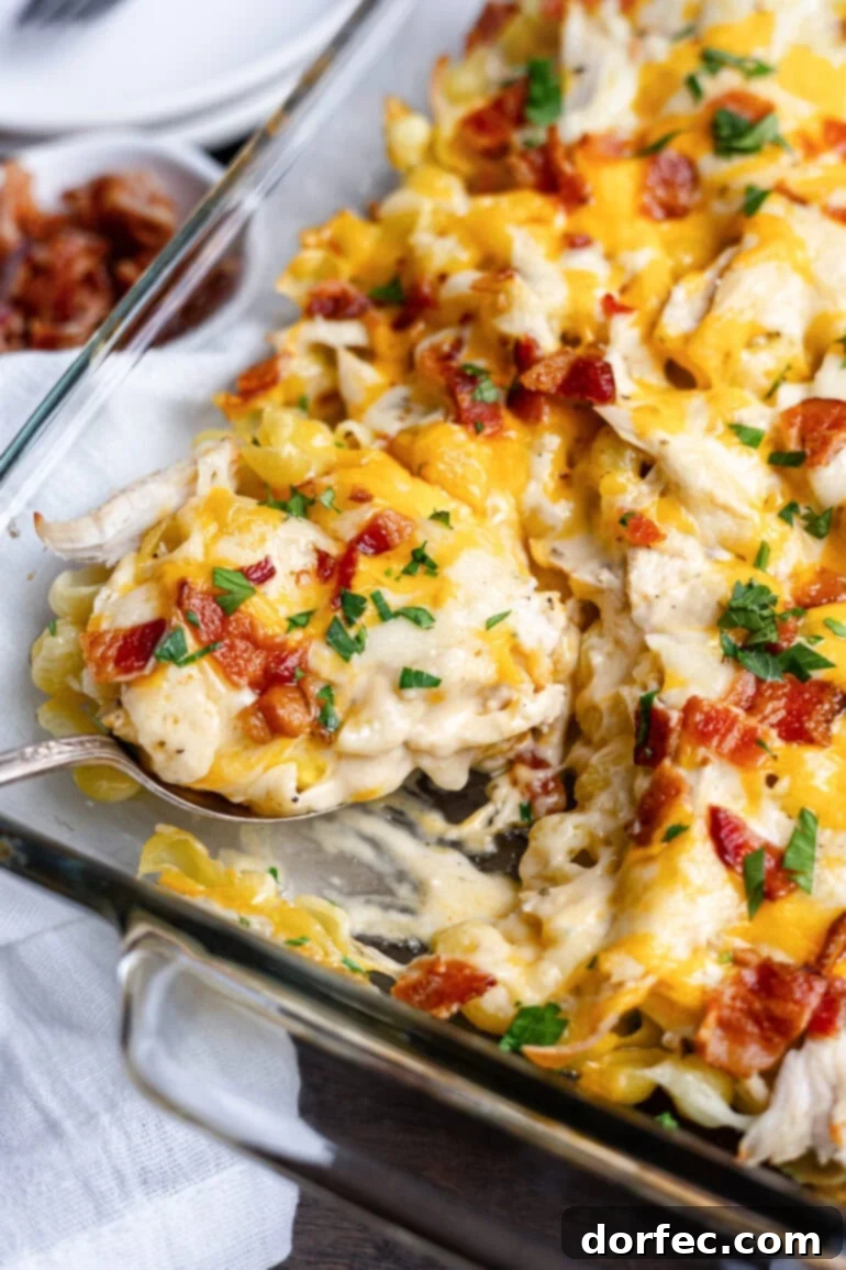 Ultimate Chicken Bacon Ranch Casserole 12 Serving Chicken Bacon Ranch Casserole
