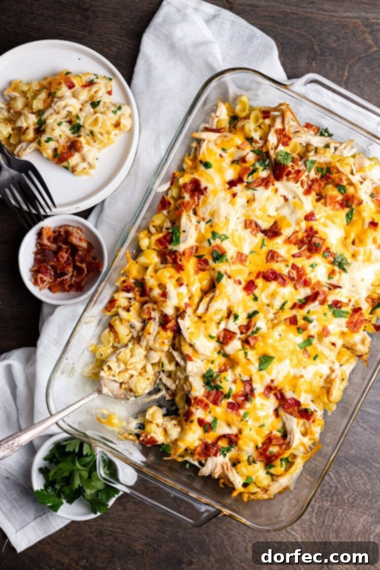 Ultimate Chicken Bacon Ranch Casserole 13 Chicken Bacon Ranch Casserole Ready to Serve
