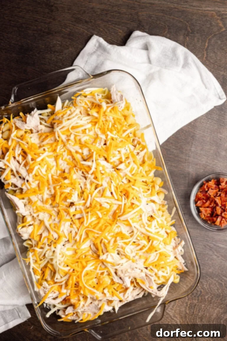 Ultimate Chicken Bacon Ranch Casserole 9 Making Chicken Bacon Ranch Casserole Step 6
