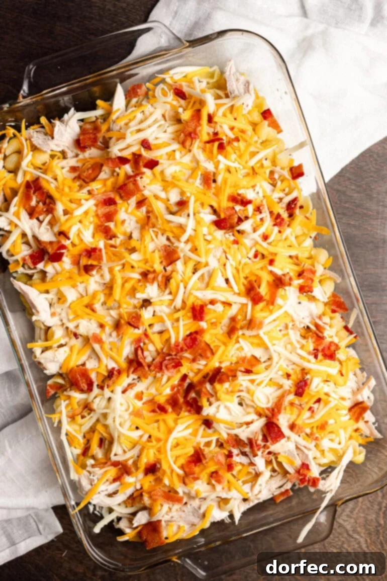 Making Chicken Bacon Ranch Casserole Step 7