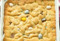 Easter Blondie Recipe with Cadbury Mini Eggs