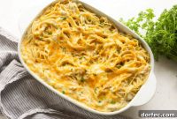 Creamy Chicken Noodle Casserole with a Cheesy Twist