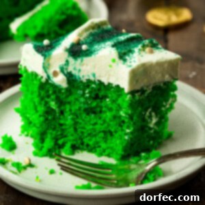 Shamrock Poke Cake