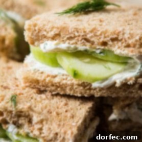 Lemon Dill Cucumber Sandwiches