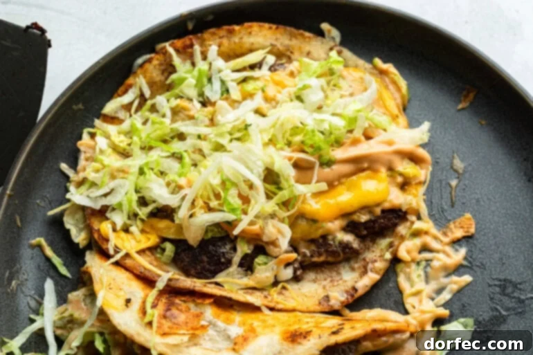 Open Smash Burger Taco