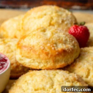 A batch of freshly baked golden brown sweet cream biscuits on parchment paper.