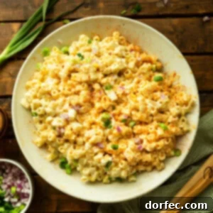 Crowd Pleasing Pasta Salads Made Easy for Potlucks 14 Creamy Deviled Egg Pasta Salad combining two potluck classics.