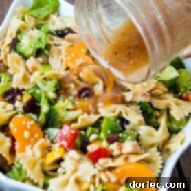 Crowd Pleasing Pasta Salads Made Easy for Potlucks 15 Teriyaki Chicken Pasta Salad with mandarin oranges and a sesame dressing.