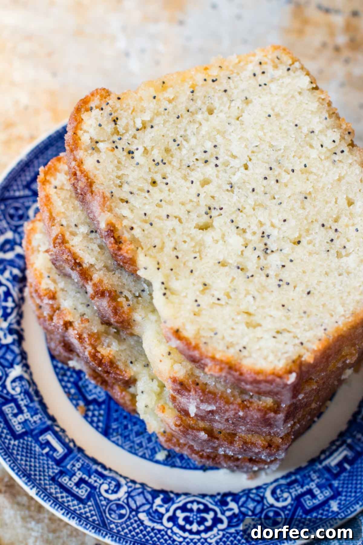 A Mothers Day Feast from Sunrise to Sunset 24 A loaf of glazed poppyseed bread, perfect for a sweet treat.