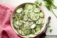 Creamy Cucumber Salad with Dill and Yogurt Dressing