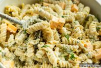Creamy Dill Pickle Pasta Salad with Tangy Crunch