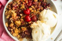 Homemade Old Fashioned Cherry Crisp Recipe