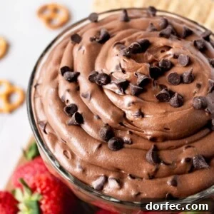 Brownie batter dip