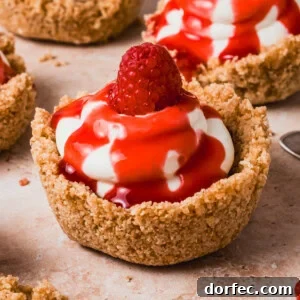 Mini raspberry cheesecakes