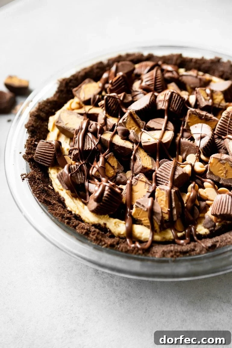 Reese's ice cream pie