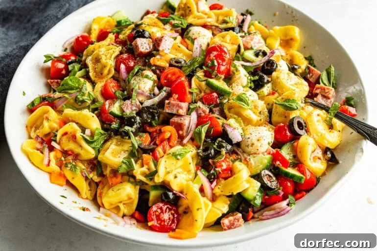 Tortellini pasta salad